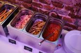 teplý bar - slanina, fazole - anglická snídaně
