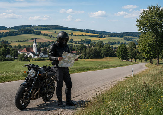 Wohin mit dem Motorrad in der Umgebung von Brünn
